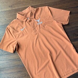 Nike Burnt Orange Polo Shirt with White Logo